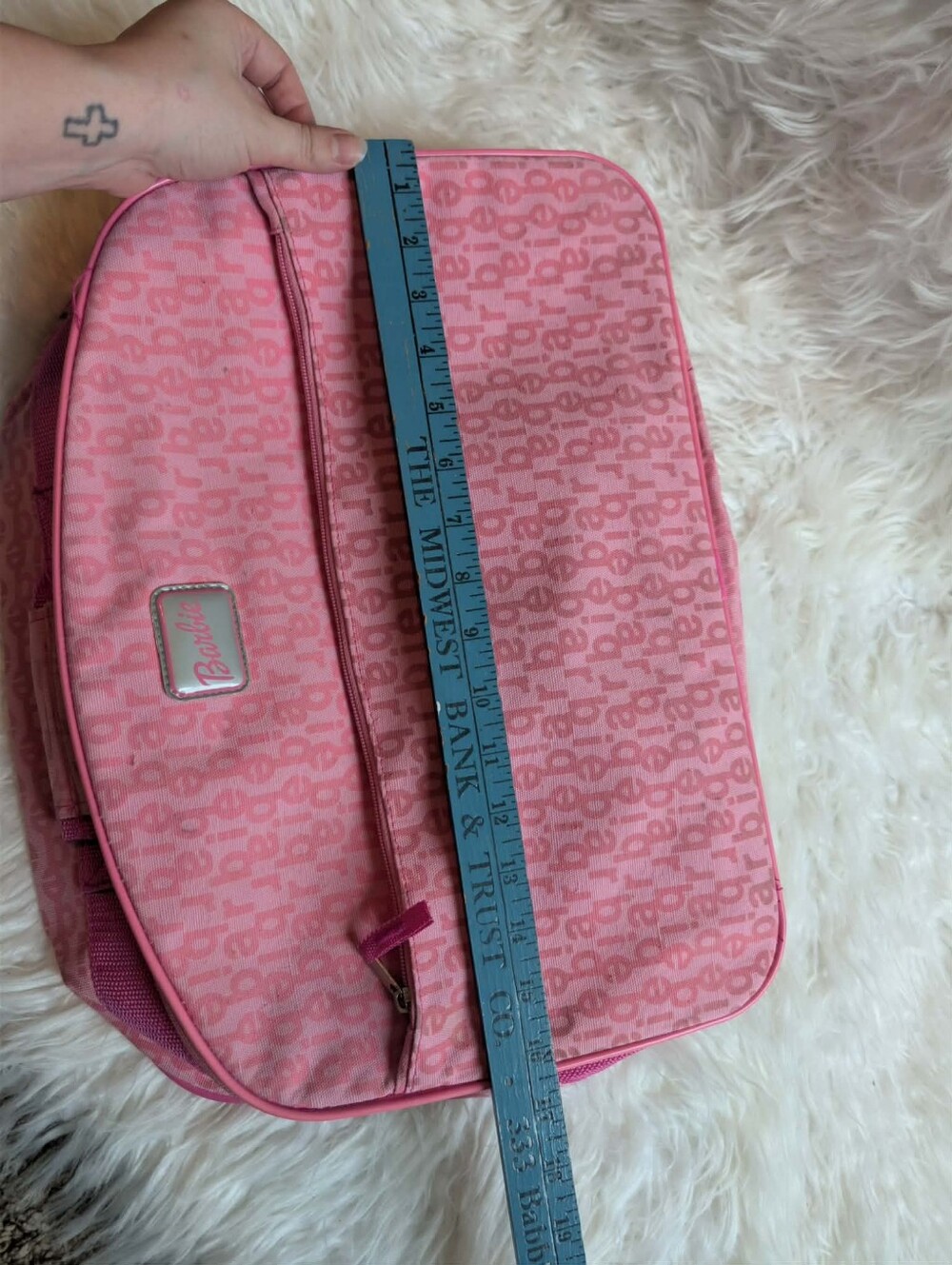 Rare 2004 Vintage Y2k Barbie Pink Cosmetic Travel Bag - Picture 9 of 9